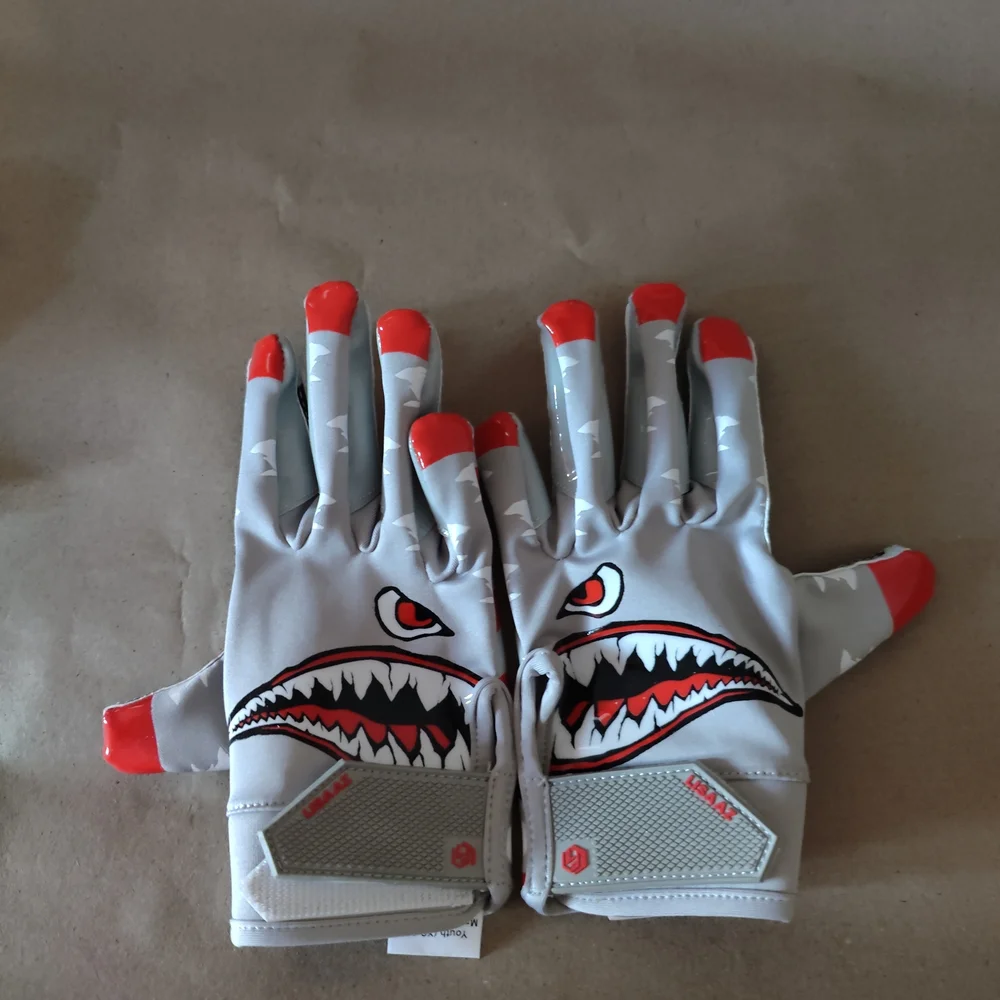 LISAAZ Limited Edition Shark Football Gloves.